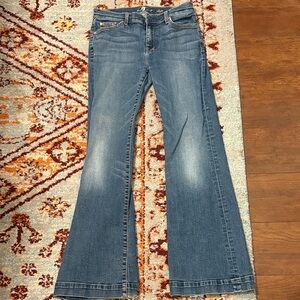 7 For All Mankind Light Blue Flare Jeans
